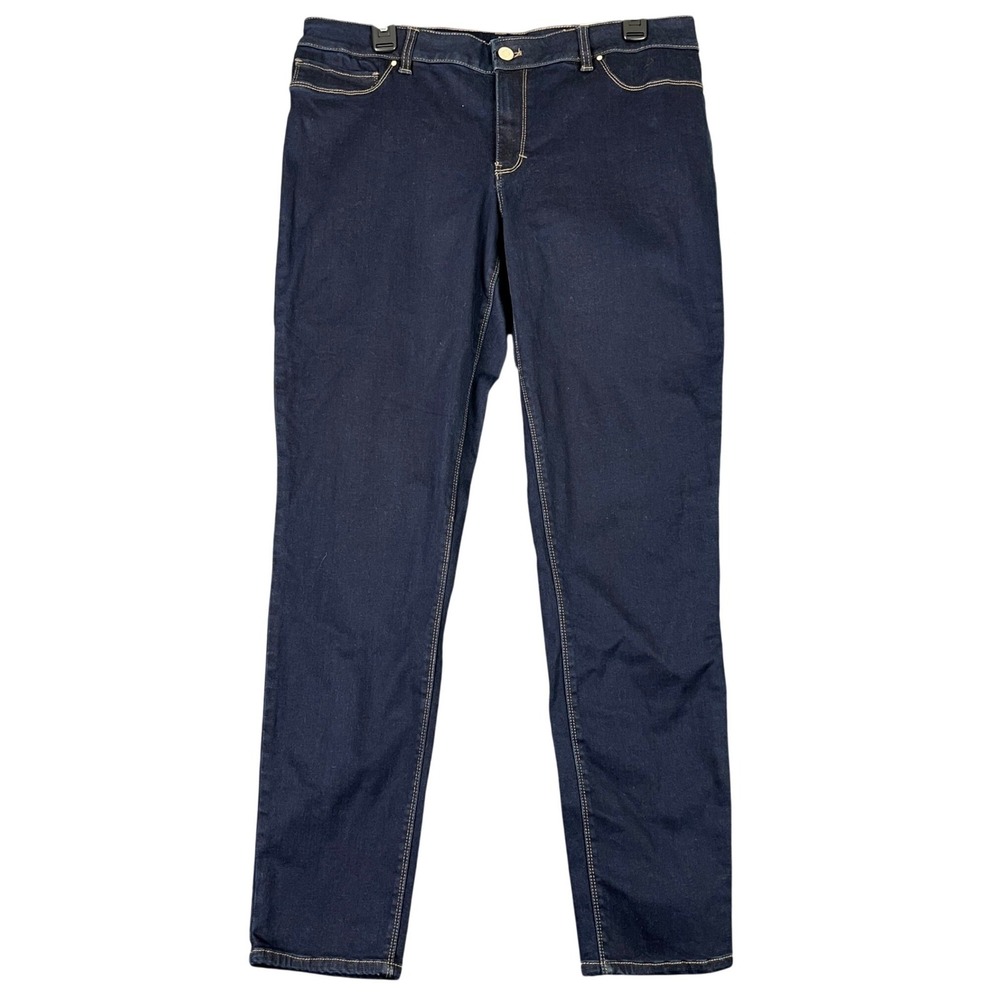 Chicos The Jegging Women 14 Dark Wash Skinny Stretch Denim Everyday Casual NWT